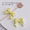 UV -plated solid color ribbon tie ~ candy -colored acrylic straight bow DIY mobile phone chain beading accessories