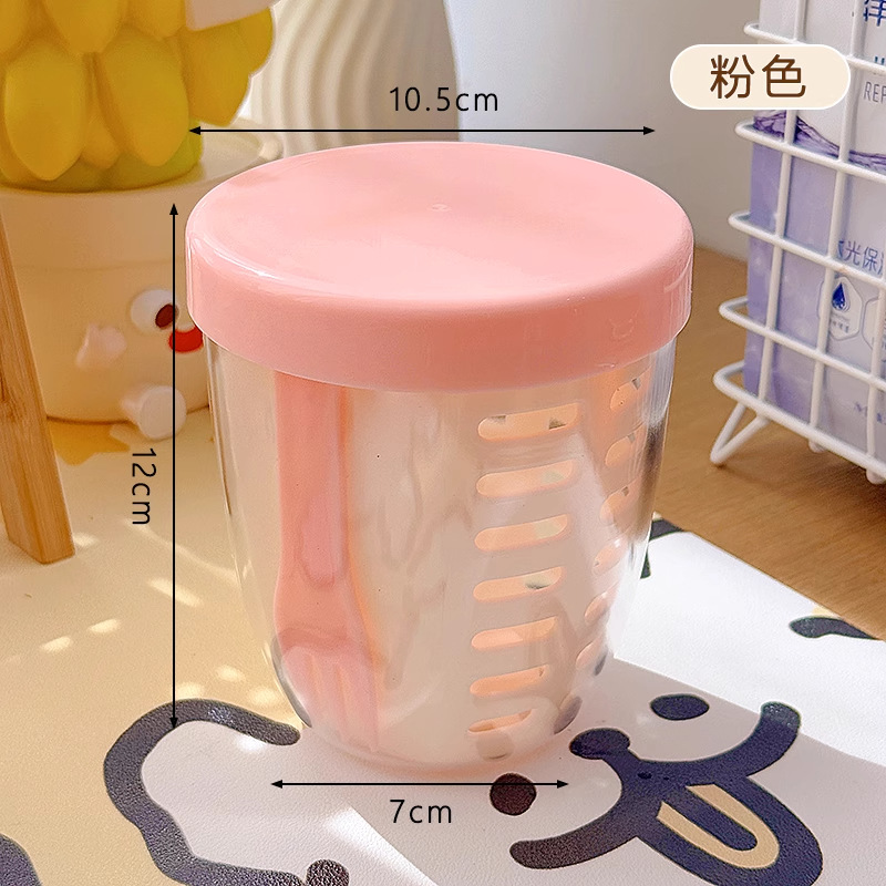 Taza de fruta licuable de alto valor nominal Taza de ensalada portátil de grado alimenticio con tenedor para salir y llevar caja de picnic sellado