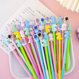 Multi-style cartoon cute pet doll gel pen long ear rabbit quick-drying 0.5mm black water pen student gift sign pen