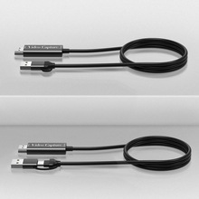 HDMI转USB A/C双接口高清视频采集卡手机电脑直播录屏有线采集器