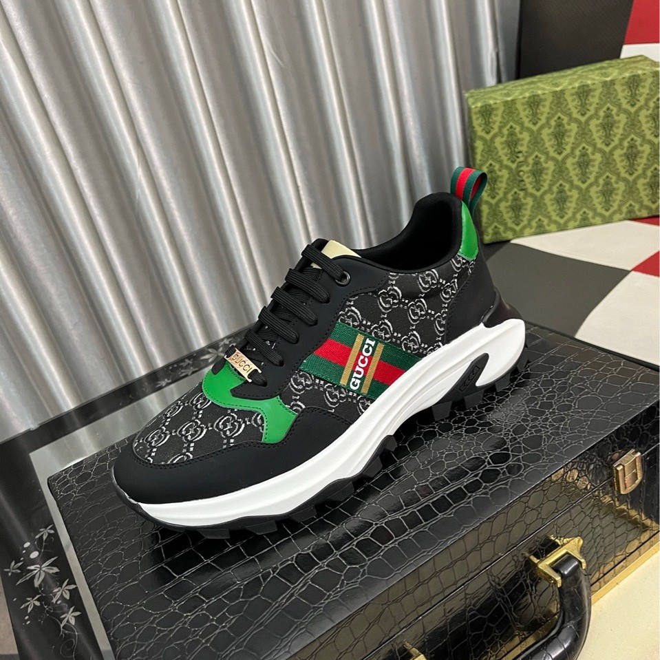 卡帝乐品牌男鞋秋季百搭休闲运动鞋男款厚底复古老爹潮鞋子高级感