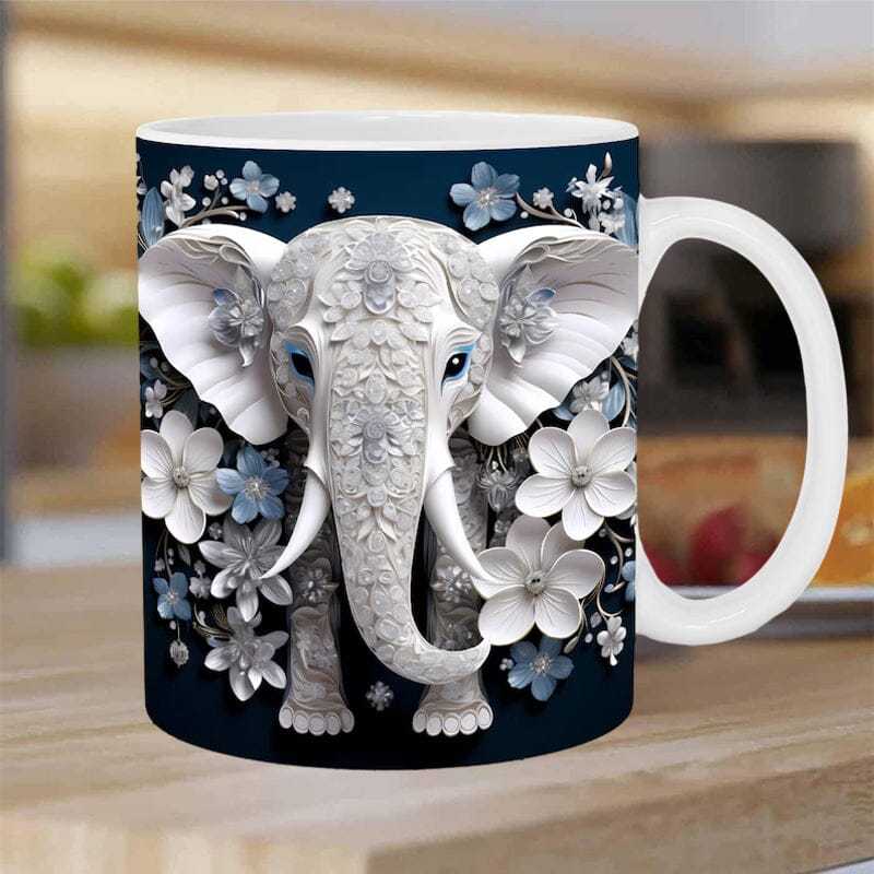 Taza multiusos espacio creativo de la taza de la nueva taza mágica de cerámica 3D transfronteriza de las setas