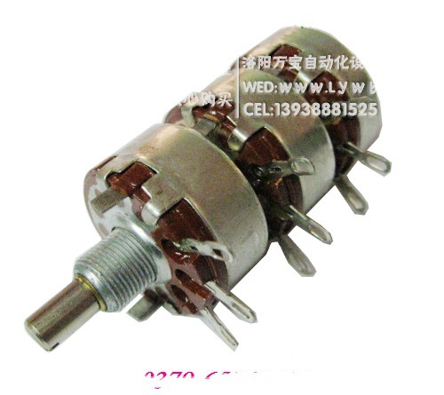 供应 单圈线绕电位器 三联电位器 滑动变阻器 WTH-3 330K 规格全