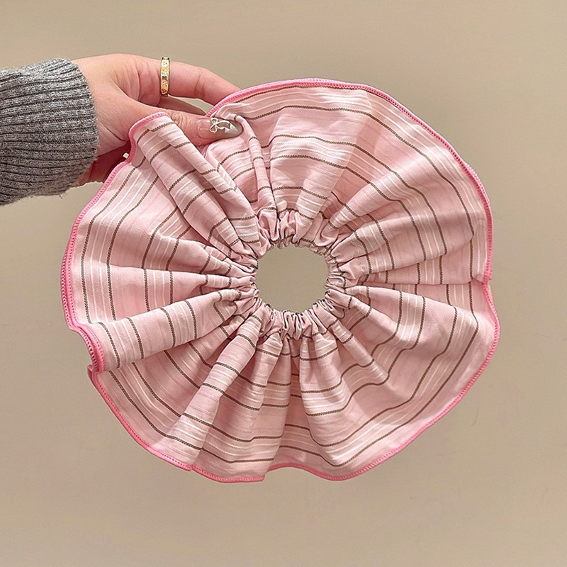 大腸シュシュ早春アクセサリー韓系高級感サテンの四角いタオルシュシュ高弾力ファッション百合馬尾シュシュ|undefined