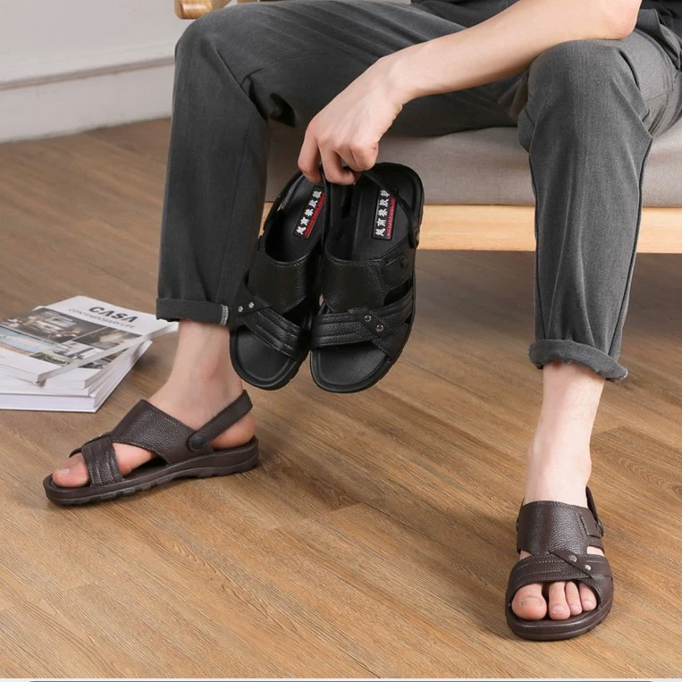 Wuchuan Вьетнам ПВХ противоскользящие повседневные мужские сандалии удобные и долговечные мужские сандалии папа новый