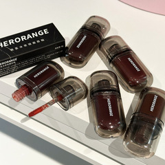 HERORANGE氤氳冰夜鏡面唇釉 防水不沾杯不掉色偽素顏顯白口紅唇彩