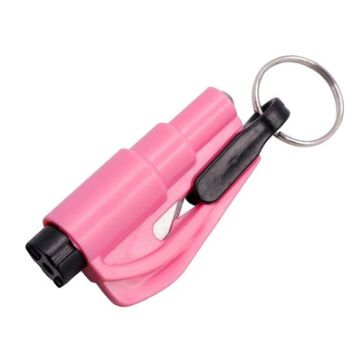 Car self-defense safety hammer, Qəza çəkici - glossy-marble-pink