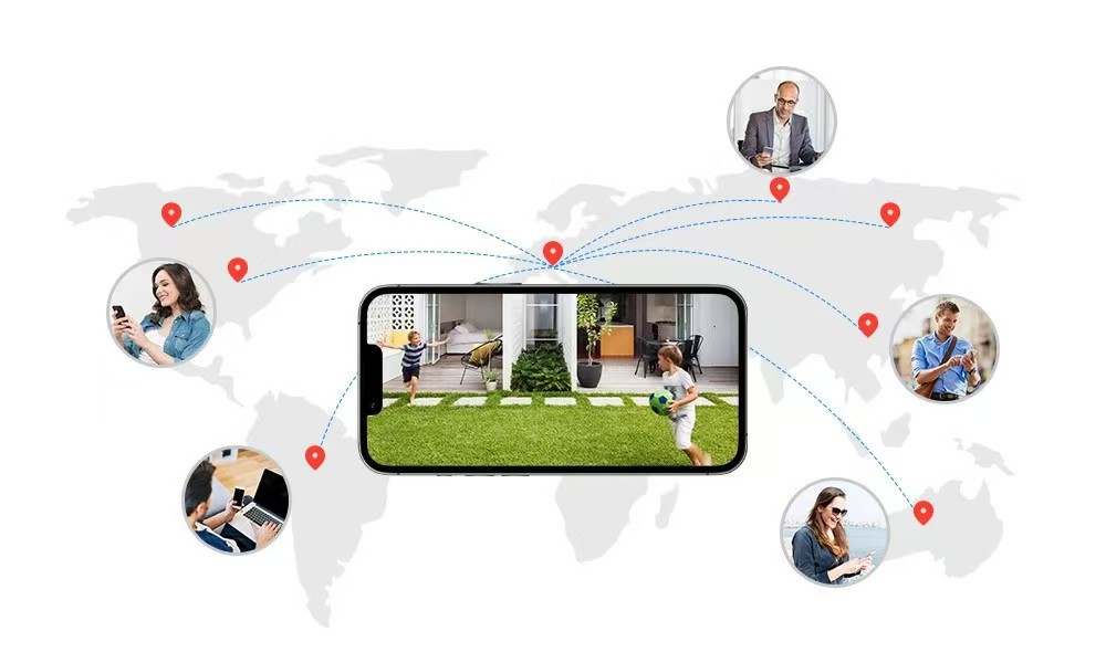 Sınır Ötesi Özel Paket WiFi Ağ NVR Kamera Monitörü Çift Işık Gece Görüş Sabit Disk Kayıt Cihazı Kablosuz Kamera