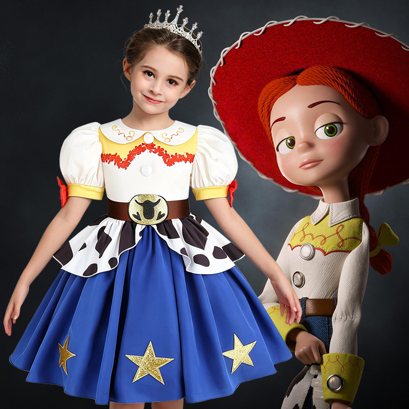 Halloween Toy Story 5 New Foreign Trade Trish Costume Cosplay Performance Dress for Girls