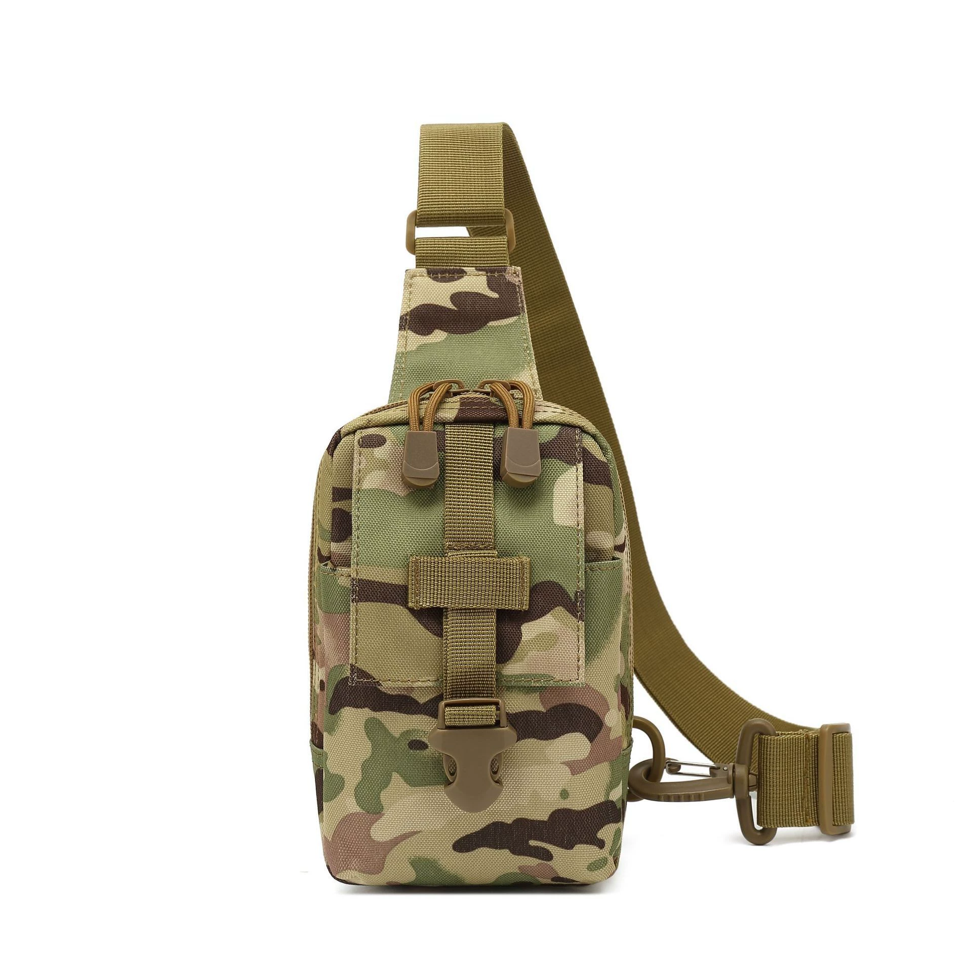 Amazon маленькая нагрудная сумка на плечо для занятий спортом на открытом воздухе, велосипедная сумка на плечо, подвесная сумка для мобильного телефона, камуфляжная тактическая сумка на плечо