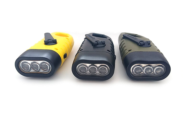 Cross-border hand-cranked flashlight, solar flashlight, emergency flashlight, mini flashlight, emergency bag flashlight pic 9