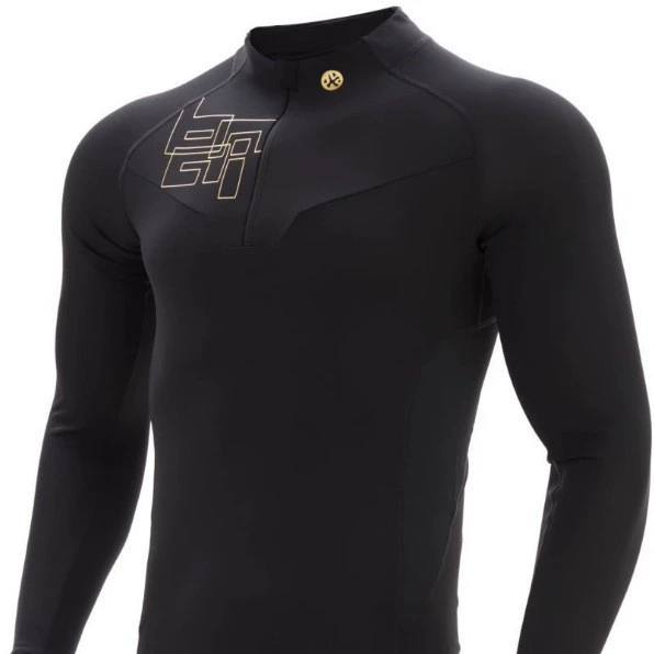 Мужская и женская модель беговой тепловой энергии обтягивка с длинными рукавами v4