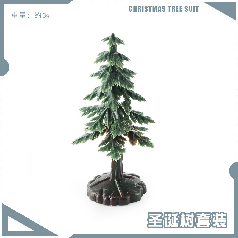外国貿易の人気シミュレーション極地建築模型ミニ氷屋クリスマスツリーのデスクトップ装飾子供の手作り玩具|undefined