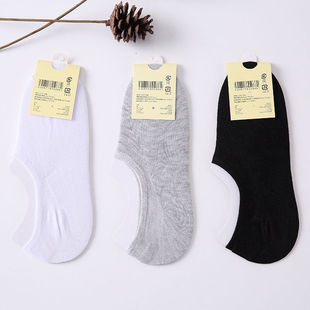[Unisex] trendy socks Korean-style invisible socks low-top socks men's thin deodorant silicone non-slip boat socks