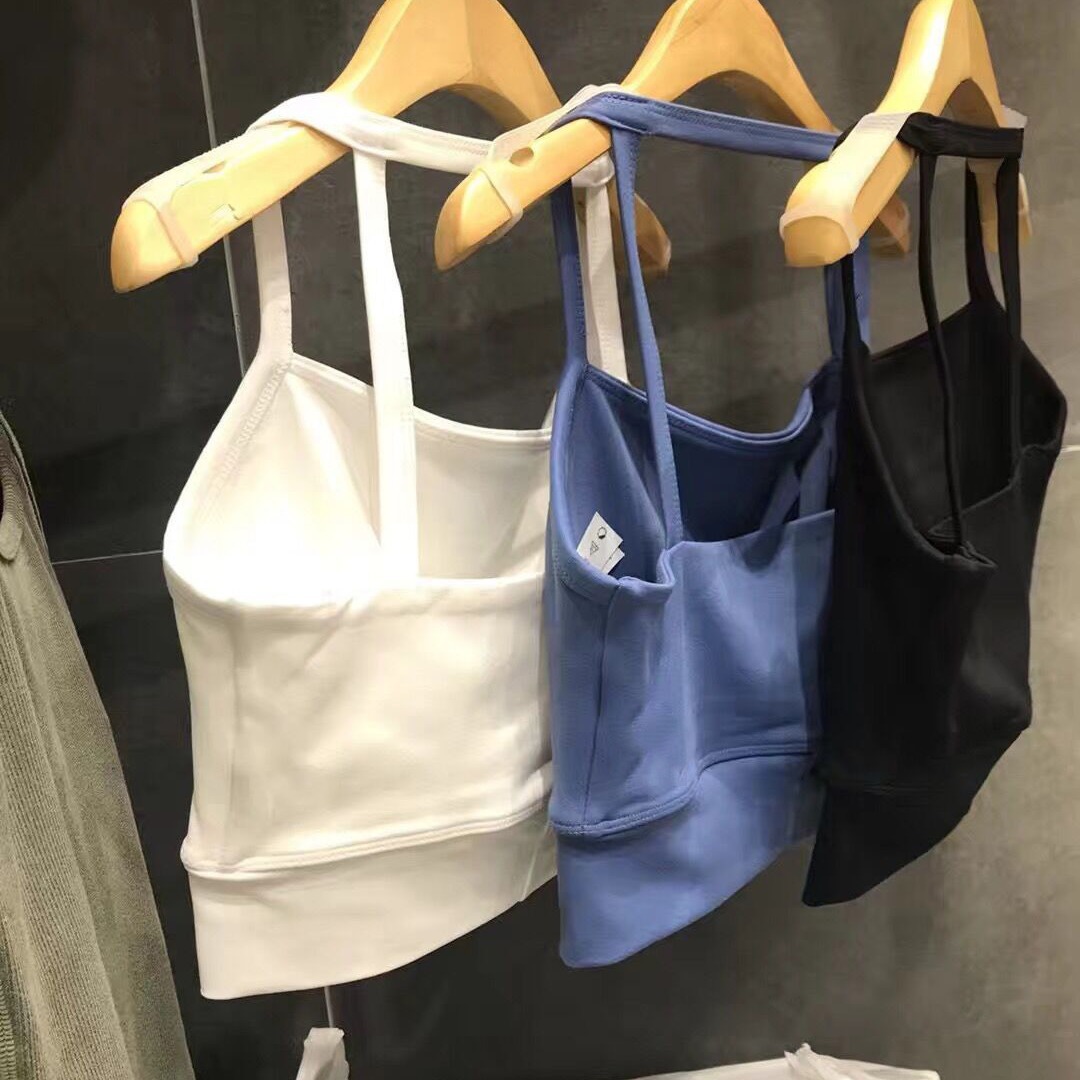 2018 nuevo Yoga Chaleco de las mujeres belleza espalda con almohadilla en el pecho estómago superior cintura alta deportes al aire libre fitness Sling