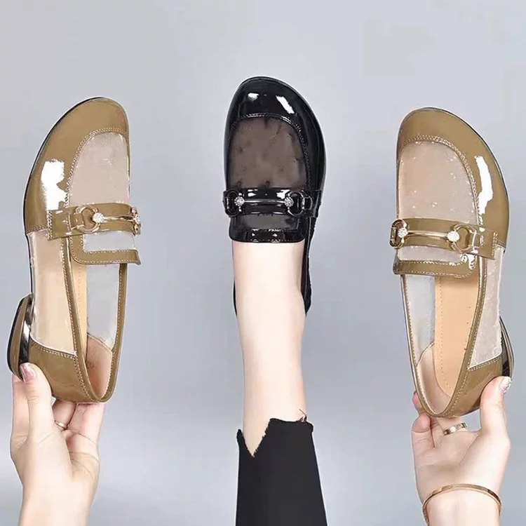 Mesh summer sandals, low loafers, soft sole