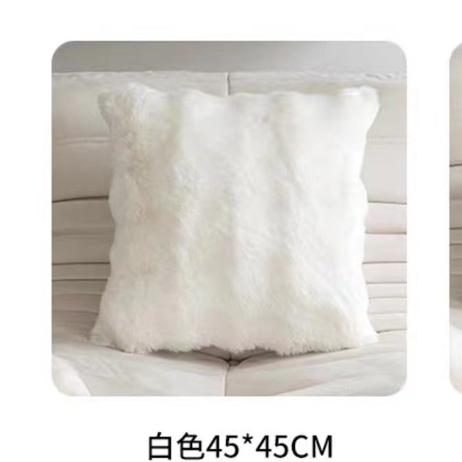 Winter plush pillow, sofa, pillowcase, high-quality style