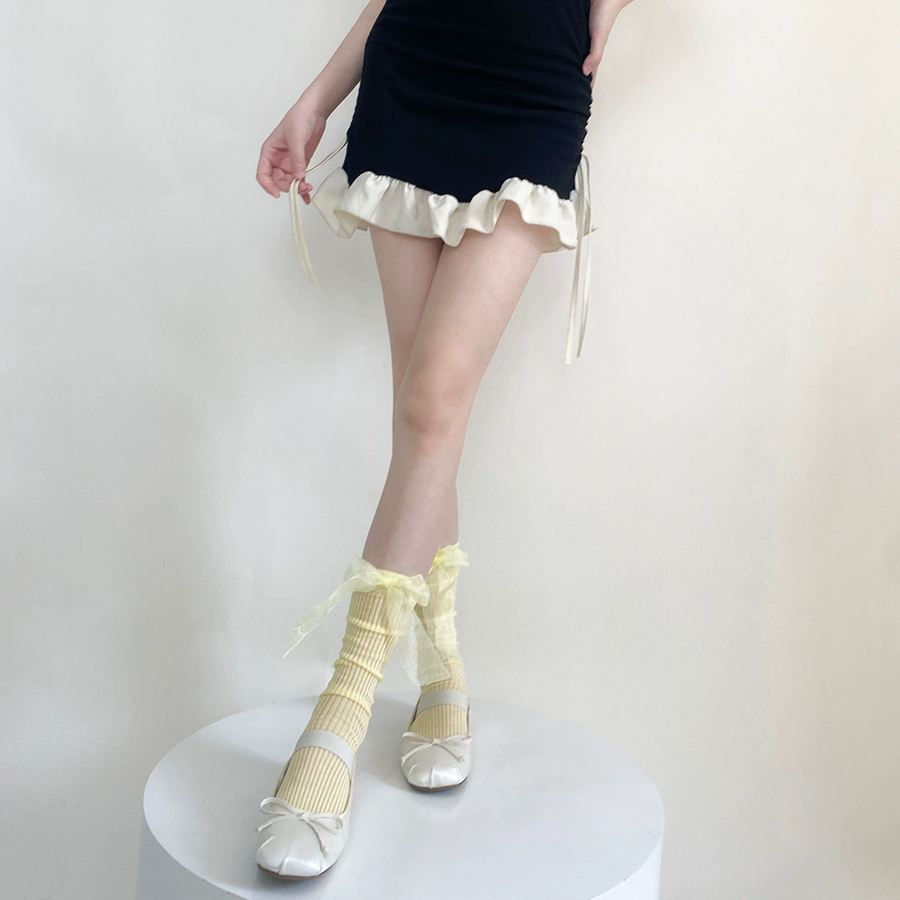 Summer cute socks with bow