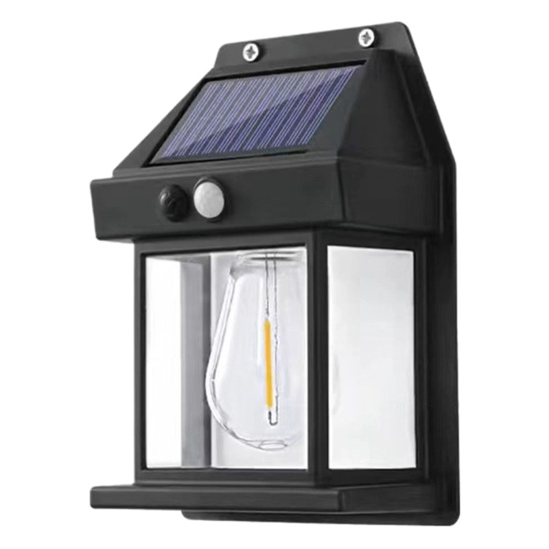 Lámpara solar rural puerta impermeable lámpara de pared de alta potencia al aire libre hogar Super brillante jardín lámpara de inducción al aire libre lámpara de pared