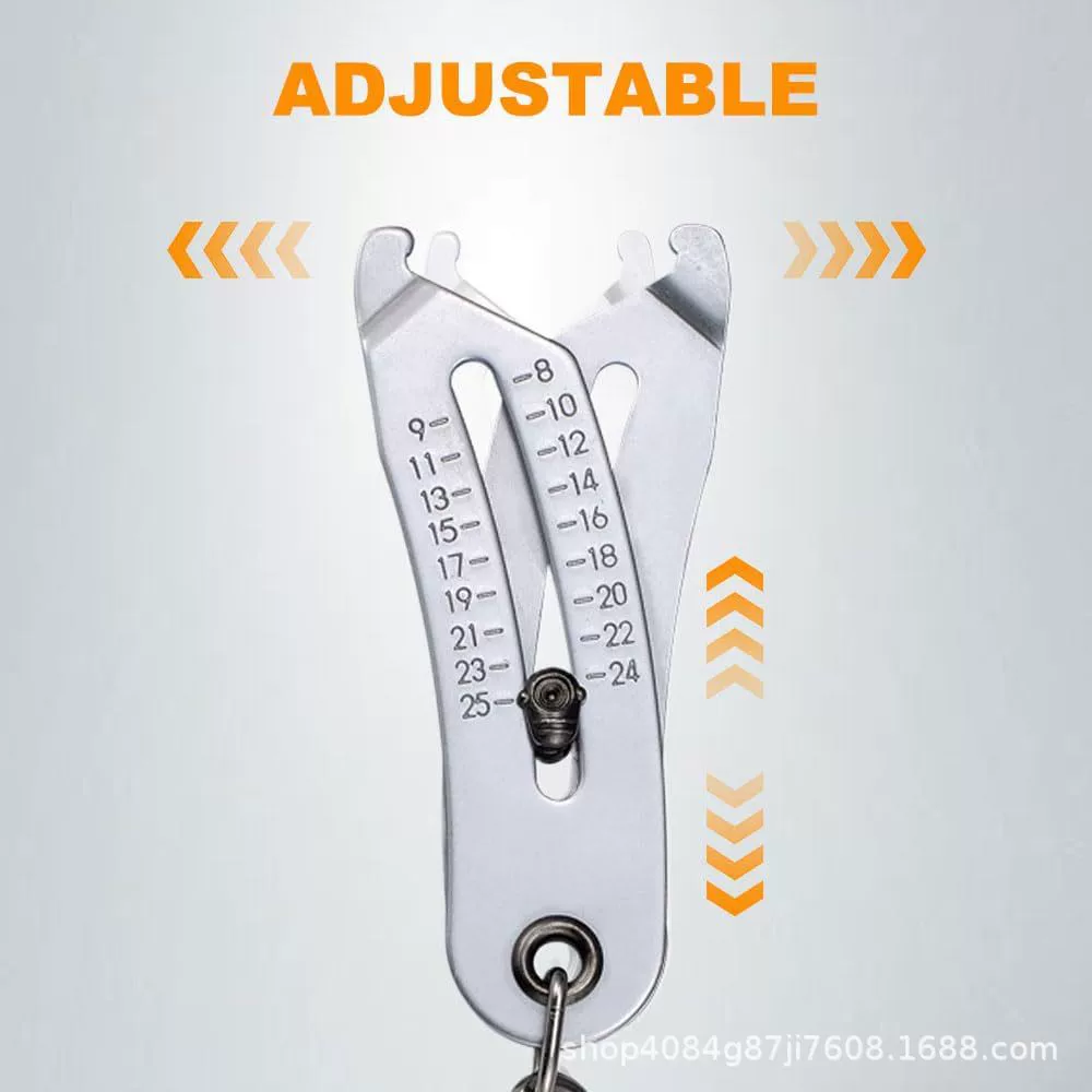 [Практичный популярный счетчик резьбы Thread Size Checker Keychain 精密螺纹尺寸检查器钥匙链]
