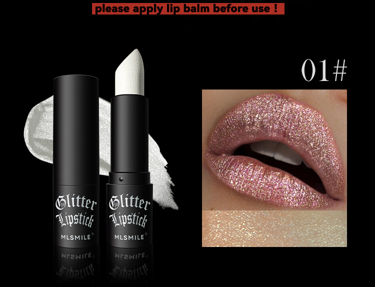 Long-lasting Moisturising Pearl Sparkle Lipstick For Lip Gloss Look_voghion.com