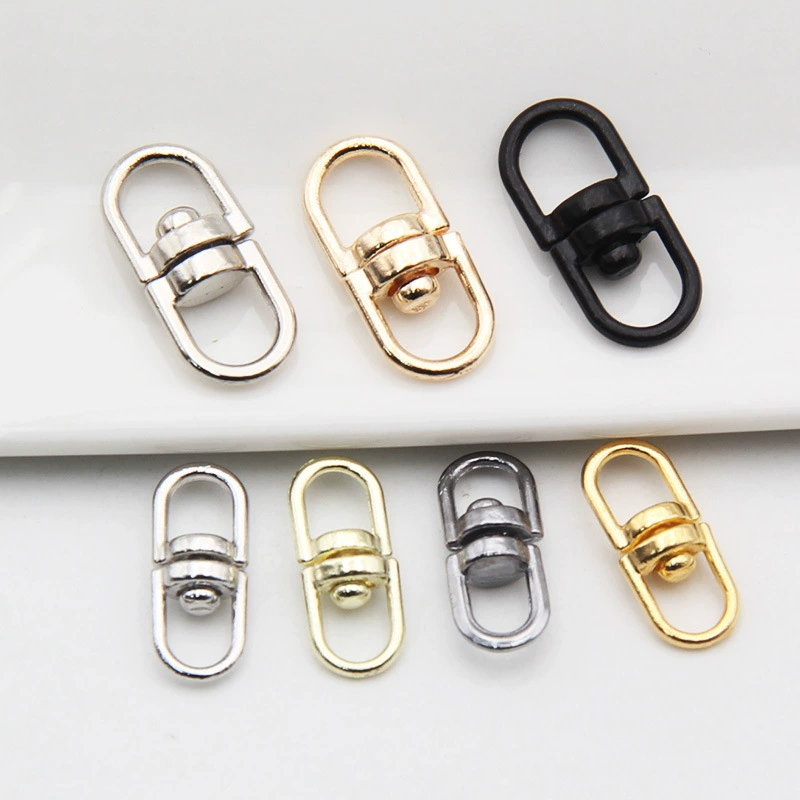 Diy гальванический золотой сплав 8 слов вращающееся кольцо аксессуар ювелирный аксессуар брелок аксессуар поворотный соединительный 8 слово пряжка