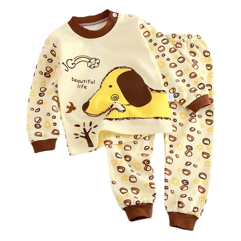 Ropa de otoño de algodón puro para niños, conjunto íntimo de fondo para bebés, ropa de algodón para niñas, uniformes escolares, pantalones de otoño para bebés, estilos de primavera y otoño