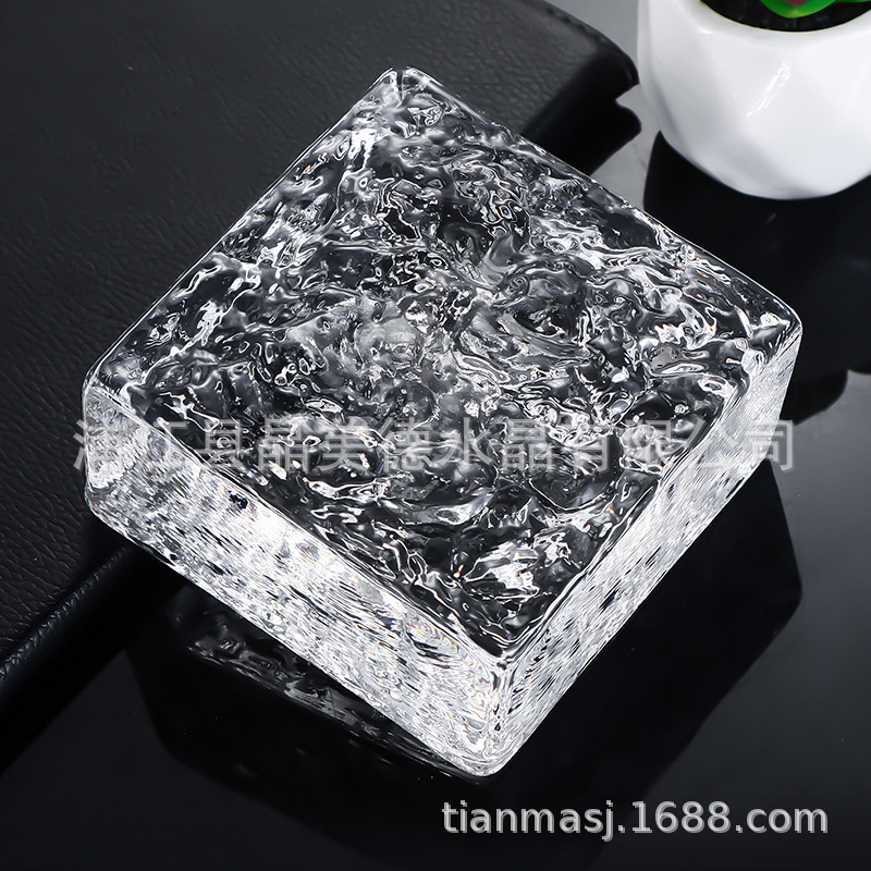 Super blanco de dos caras cristal de hielo 100 * 100 * 50mm