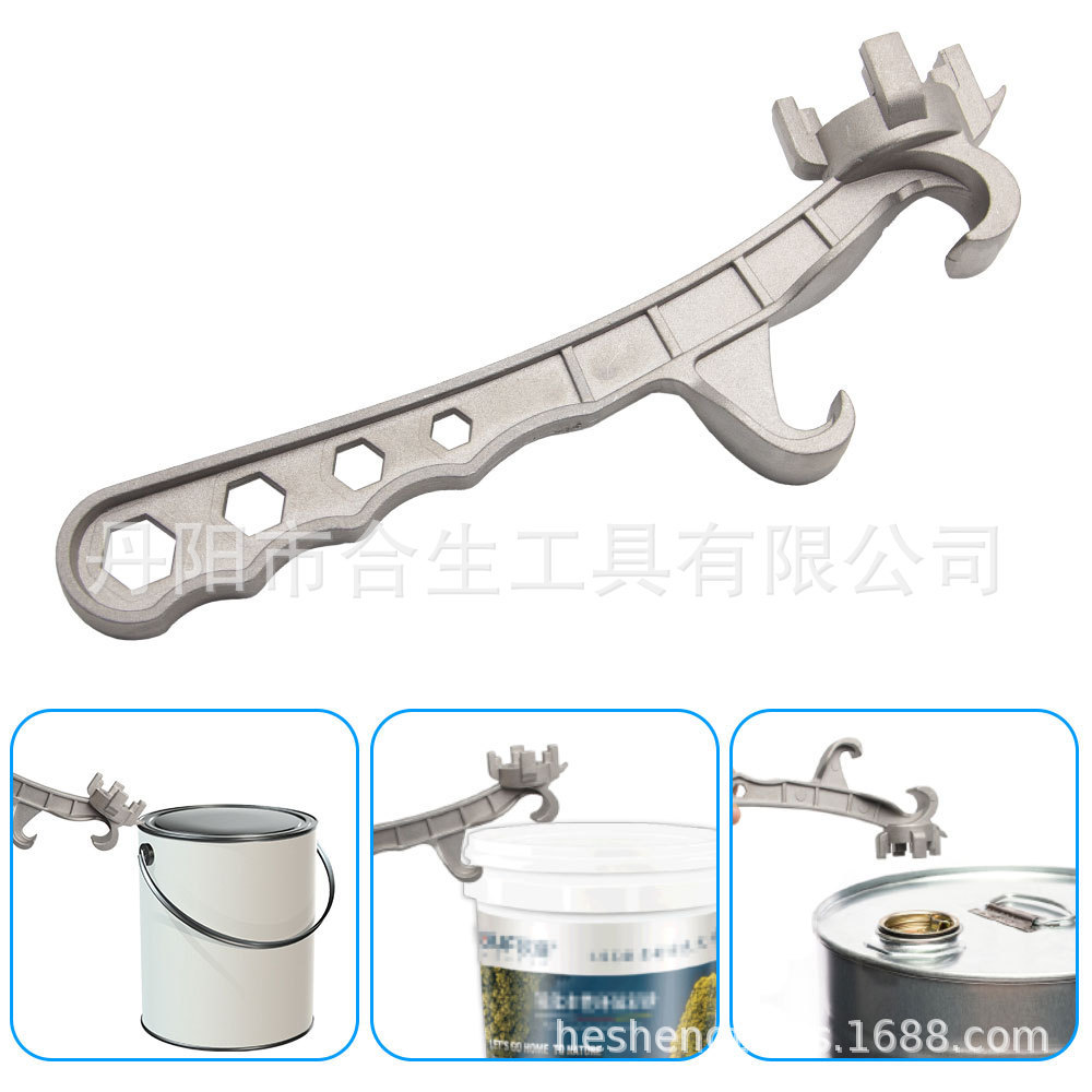 铝合金开盖器 多功能扳手 塑料桶 撬桶盖 省力开桶维修工具开桶器