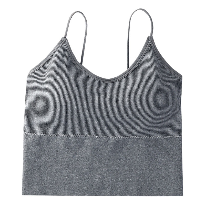 Spring and Summer Women's Threaded Anti-Exposure Vest, Beautiful Back Intimates, Bandeau Style, Seamless Chest-Wrapped Inner Sling