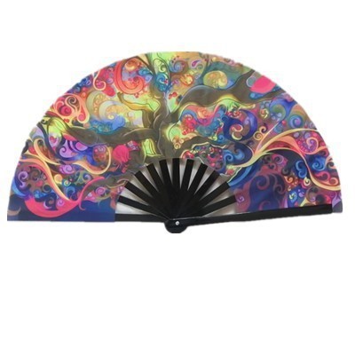 Wholesale 33CM folding fan, performance large size fan, bamboo handle large fan, Tai Chi fan