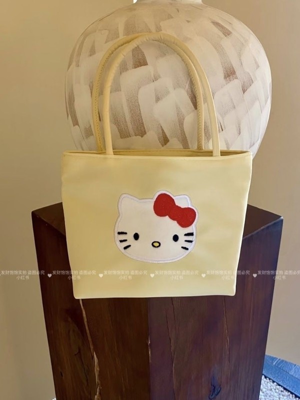 ハローキティ刺繍ドーパミンハンドバッグ新しいかわいいカジュアル多用途超かわいいサマーバッグ|undefined