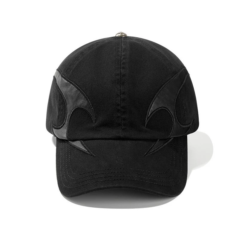 Denim baseball cap, hat, for beloved, with embroidery