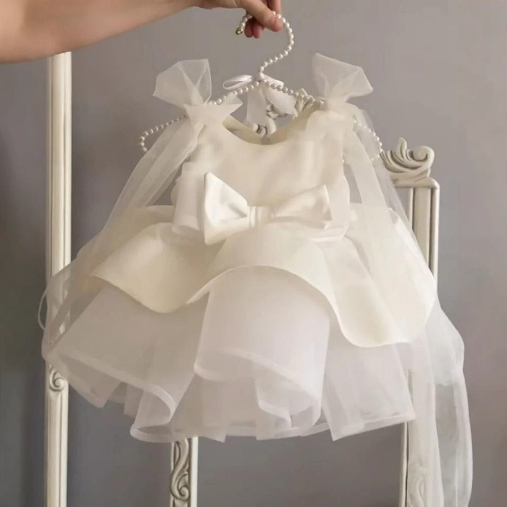 Vestido de princesa abullonado para niñas, ideal para fiestas de cumpleaños y banquetes. Ropa infantil. 【Preventa | Envío en 15 días】_voghion.com