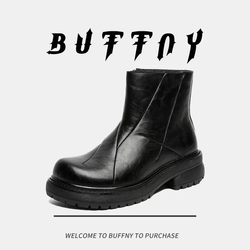 Martens, design high boots English style platform, British style