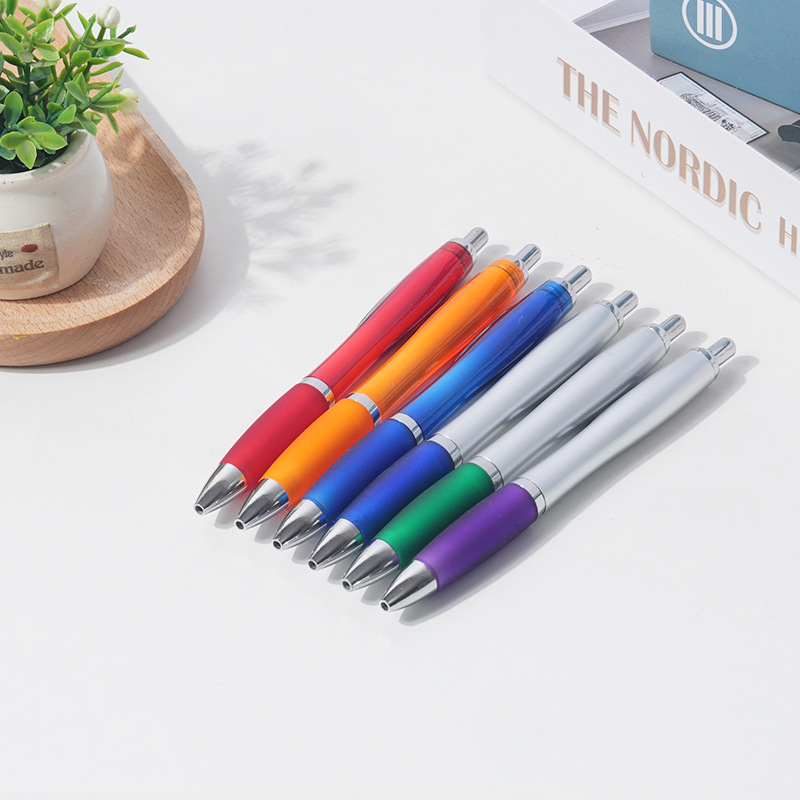 厂家批发葫芦笔塑料按动圆珠笔学生文具可印刷logo商务办公广告笔
