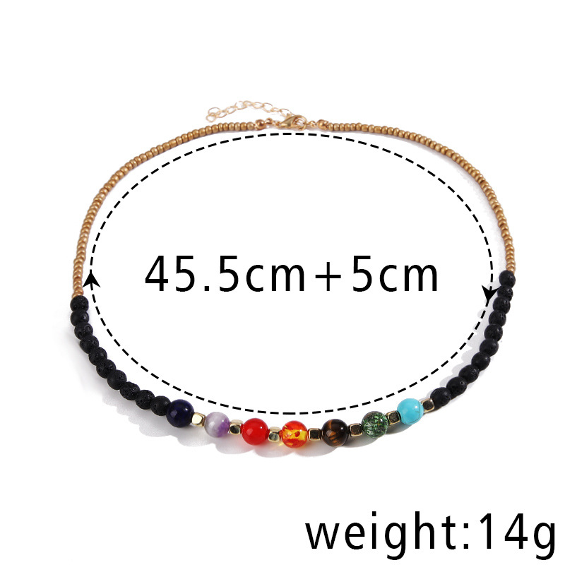 Fashion Geometric natural stone Plating Necklace 1 Piece