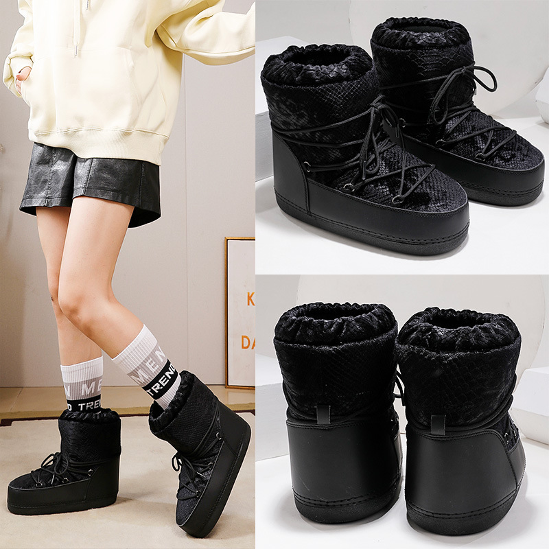 [Distribución] Botas espaciales Botas lunares de esquí de invierno de gran tamaño transfronterizas