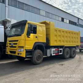 工厂出口中国重汽集团豪沃6*4自卸卡车HOWO二手自卸翻斗车375马力