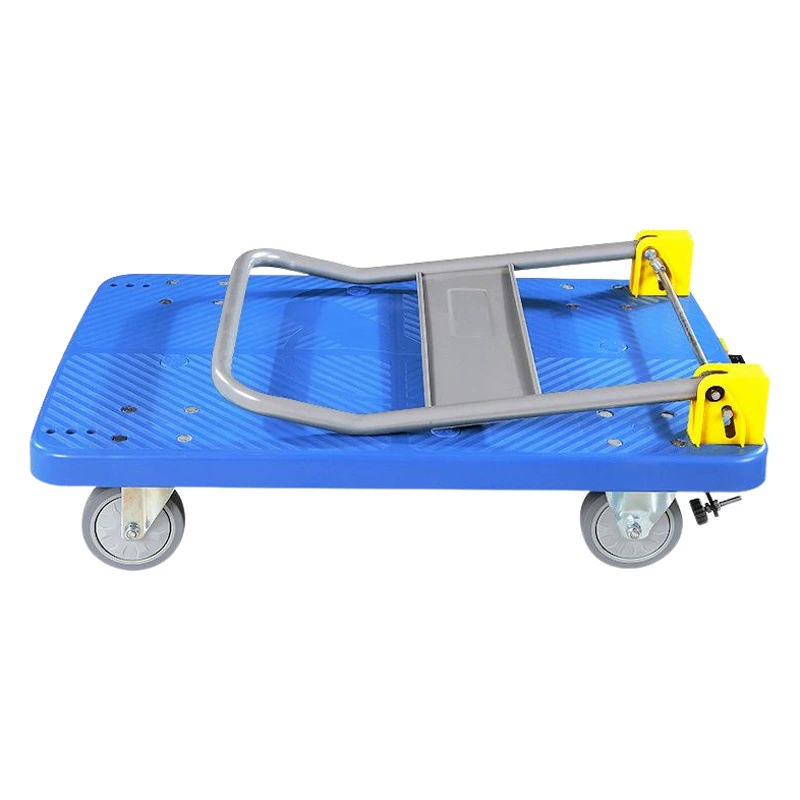Ручная тележка складной плоский тележка пластиковый тележка складской прицеп четырехколесная тележка производитель