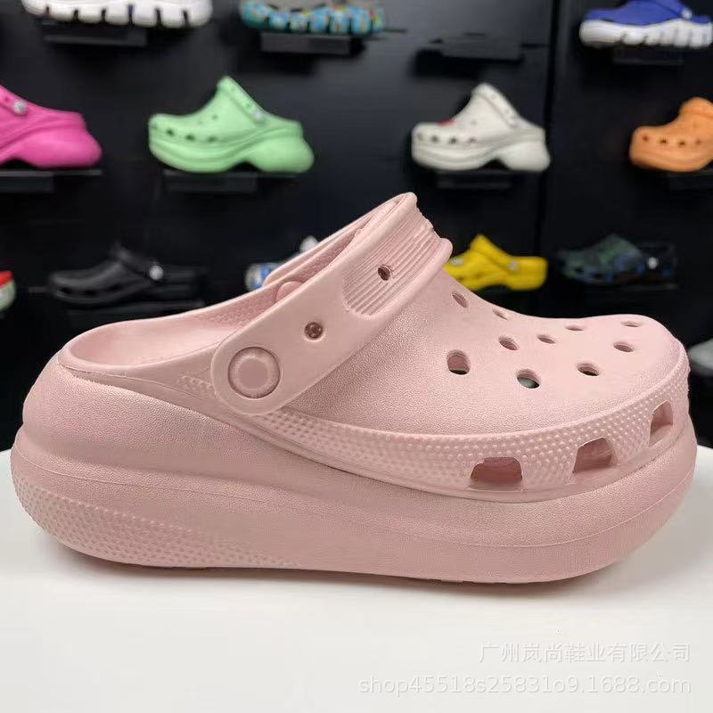 男性と女性のためのドロップシッピングパフ、厚いヒール、通気性のある下駄、ビーチカップルシューズ、アウターシューズをすぐに供給できます。|undefined