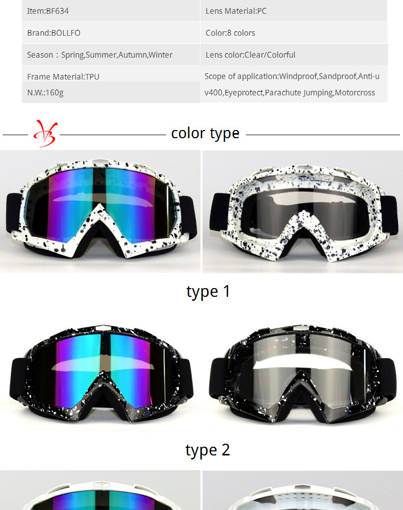Motocicletă X400 echipată cu ochelari de schi off-road, cască și ochelari de protecție pentru exterior_voghion.com