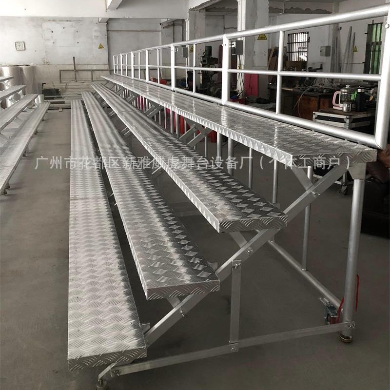 合唱t台阶梯折叠厂家2米四层合唱团用合影架便携演出照相