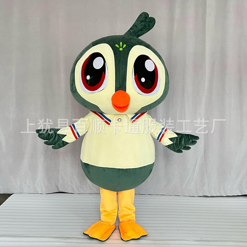 小鸟卡通人偶服装行走活动宣传猫头鹰道具玩偶人偶服小鸟毛绒头套