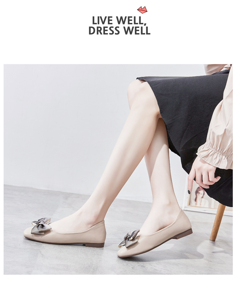 Sandal nữ quai chữ V đế bệt mũi bít phong cách Hàn Quốc — AH168 Màu mơ chi tiết 19