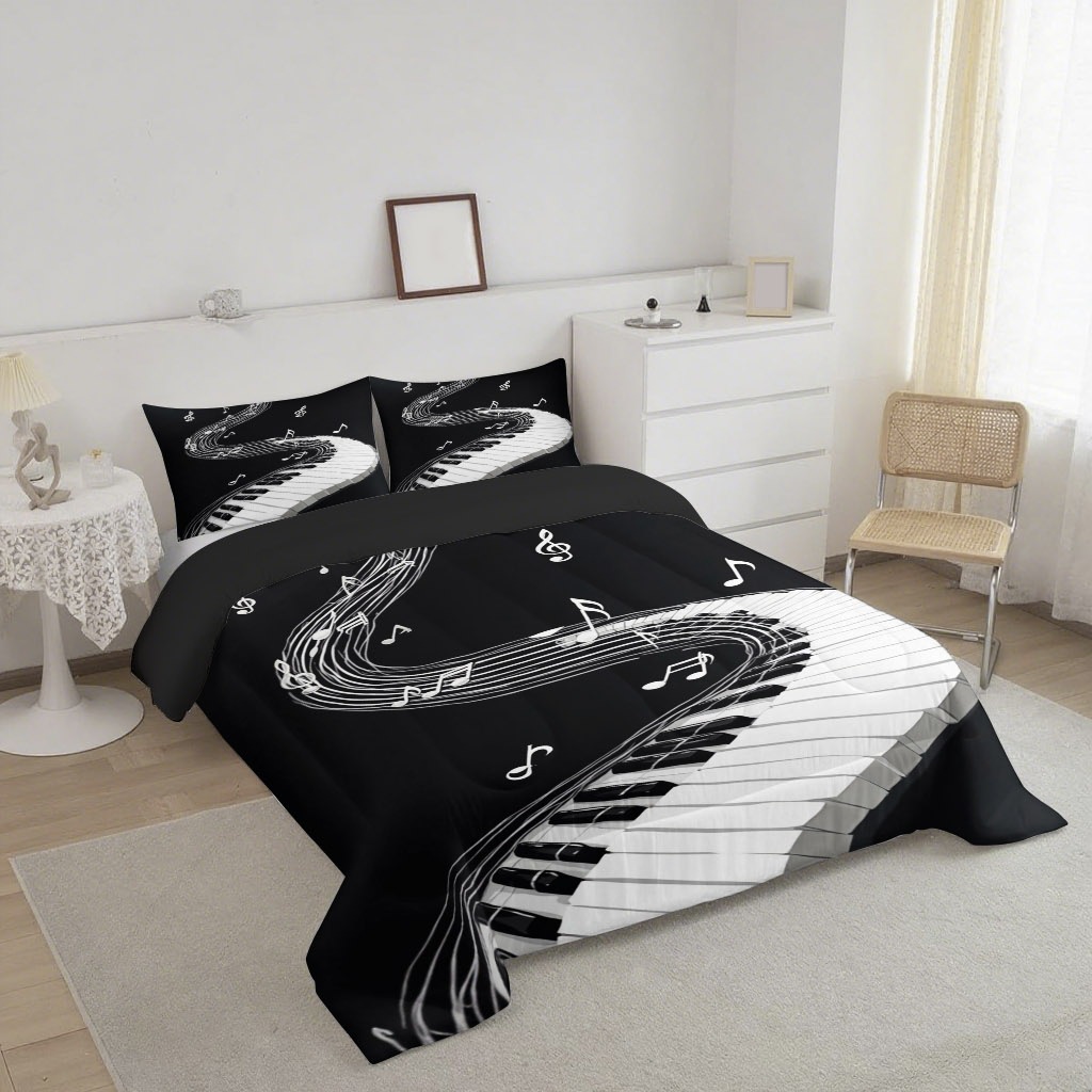 TEMU / JIT transfronterizo nuevo espectro de notas de alta definición impresión digital 180gms quilt set fábrica suministro directo