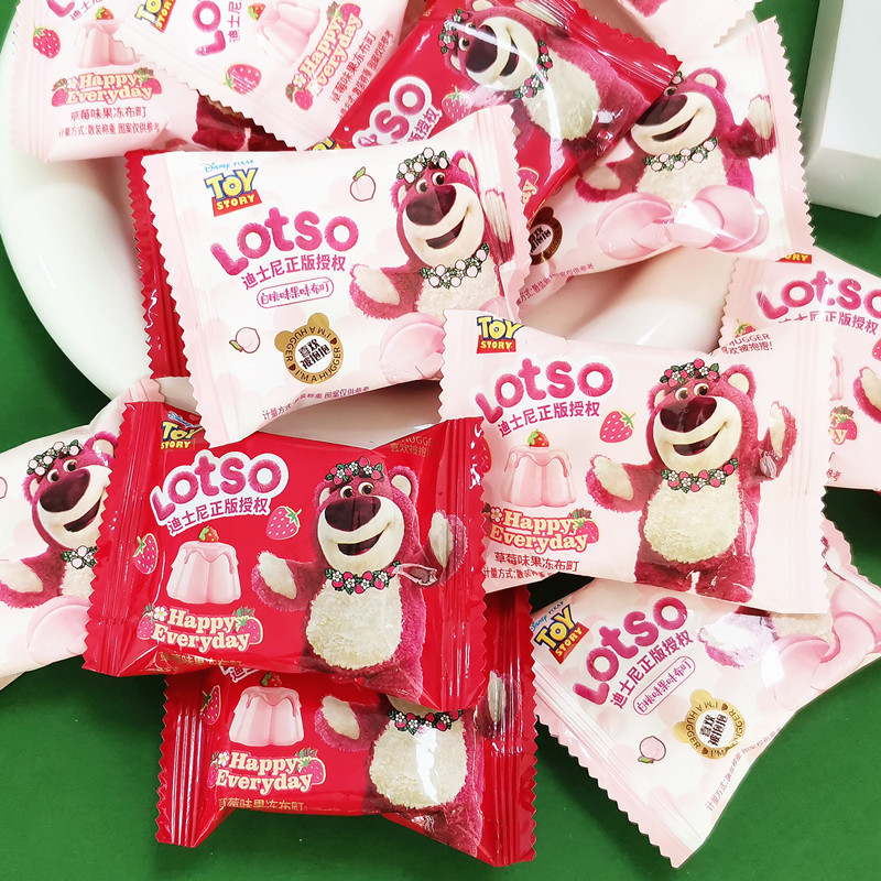 New Arrival Dishi/Ni Strawberry & White Peach Bulk Jelly—Perfect for Birthday, Wedding, Casual Gatherings, and Healthy Snacking