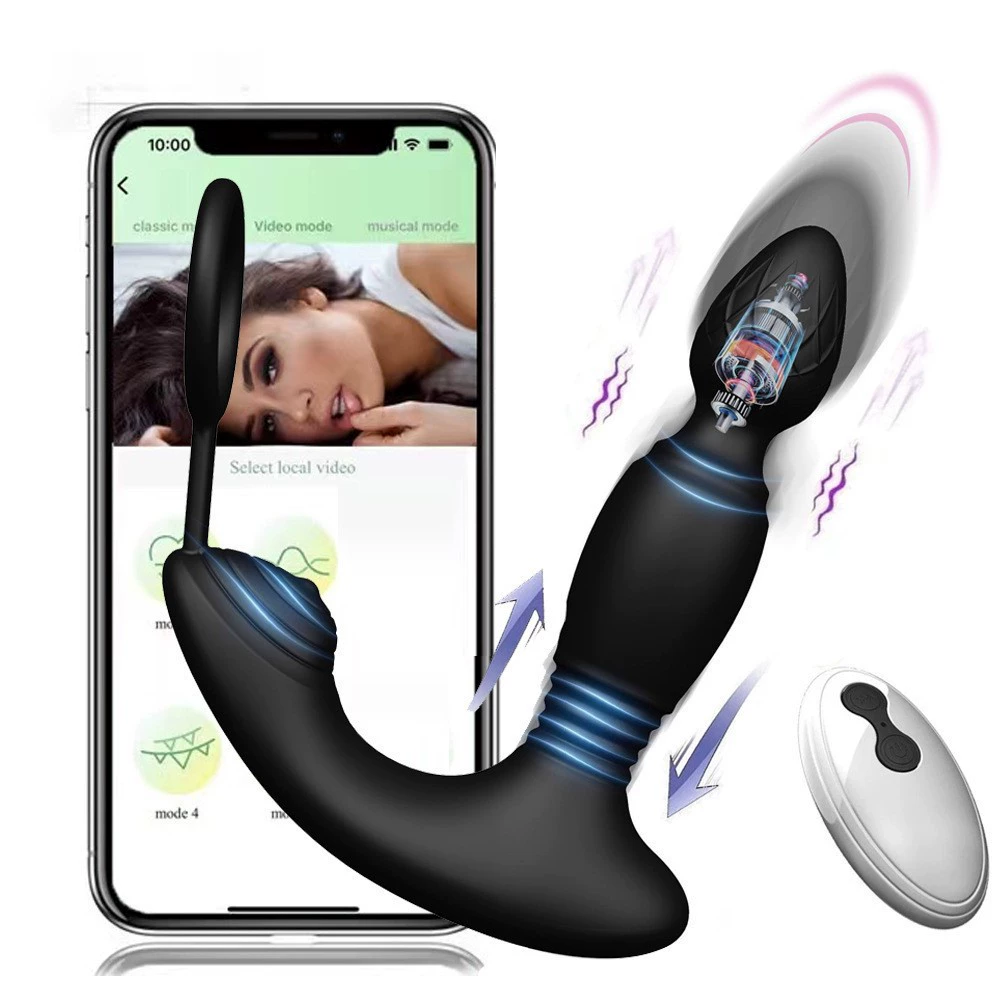 Men's Prostate Massager, Vibration with Remote and APP Control, Waterproof Rechargeable