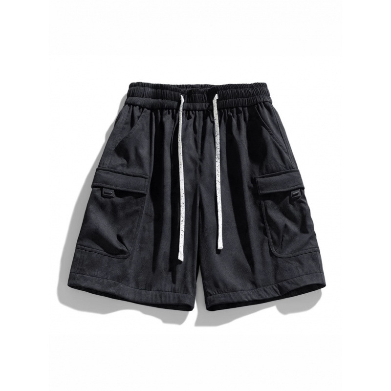 2025 nuevos pantalones cortos de camuflaje para hombres verano retro americano pantalones de herramientas deportivas marca de moda suelto recto casual