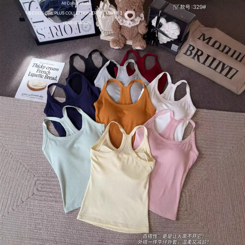 Dopamine Style Workout Fitness Ebb Tank Top with Built-In Chest Pads for Women, Outerwear with Beautiful Back Design Dopamine Style Workout Fitness Ebb Tank Top with Built-In Chest Pads for Women, Outerwear with Beautiful Back Design